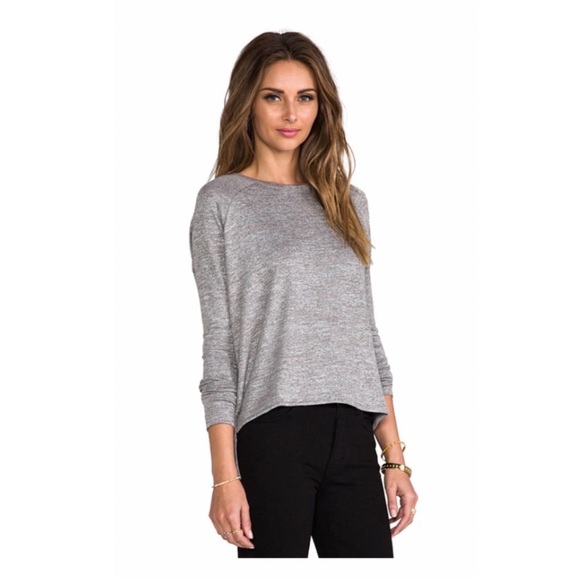 Rag & Bone Camden Top in Steel Grey. - Picture 2 of 5